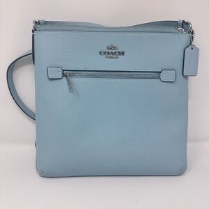 Coach C1556-Light blue Rowan File Crossbody Bag